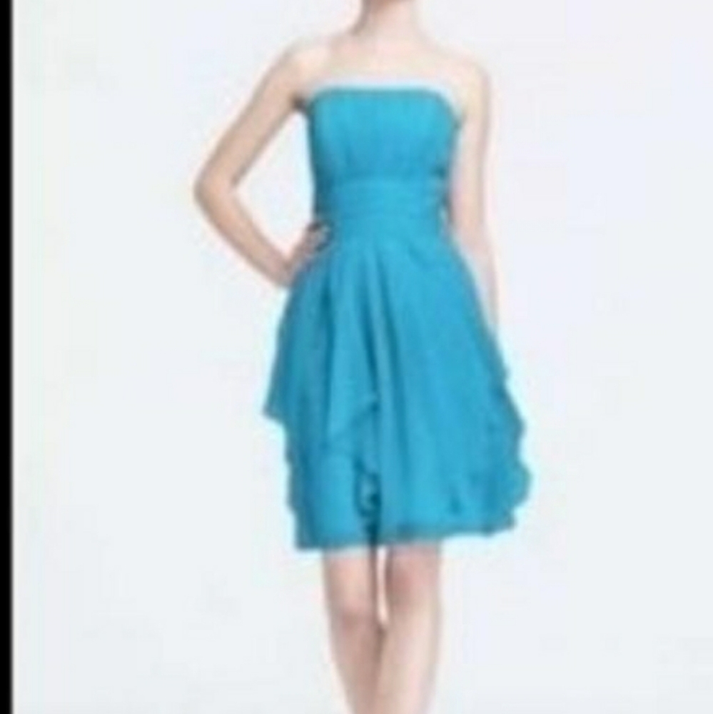 Chiffon strapless dress